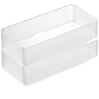 Yamazaki Home - Stackable Clear Organizers [Set of 2] - Four Sizes