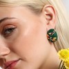 SOHI Women's Forest Green The Dragonfly Stud Earrings - 4 of 4