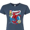 Women's - Marvel - Friendly Neighborhood Spider-Man Comic Book Cover Fitted Graphic T-Shirt - 2 of 3