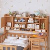 Twin Size Wood Platform Bed with Bookshelf, Built-in Desk and Matching Chair - 3 of 4