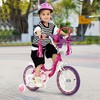 Costway 14'' Kids Bike with Doll Seat Girls Bicycle with Training Wheels for 3-5 Years Old Girl - 2 of 4