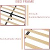 Nasitip Twin XL Bed Frame, Velvet Platform Bed Frame with Height Adjustable Headboard,Wood Slat Support, Easy to Assemble - 3 of 4