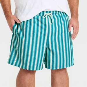 Men's 7'' Patterned Swim Trunks - Goodfellow & Co™ - 1 of 2