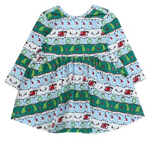 Rufflebutts Toddler Girls Long Sleeve Twirl Dress - 1 of 2