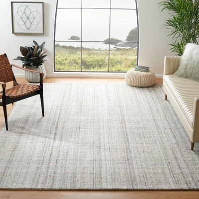 Hand-Tufted Sage & Green Abstract Wool Blend Rug - 9' x 12'