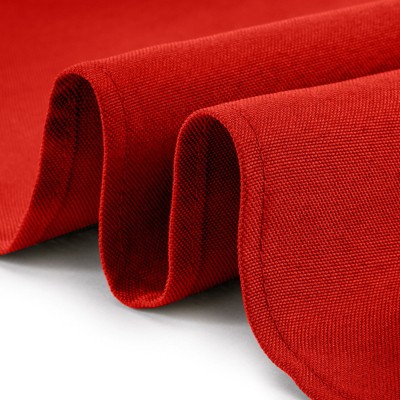 Lann's Linens 17" Red Polyester Cloth Napkins, 12 Dozen