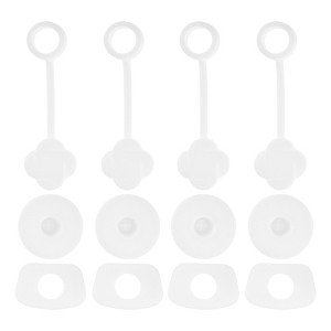 Unique Bargains Dust-Proof 30oz Straw Cover 4 Set - 1 of 4