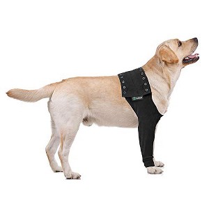 Suitical Recovery Single Sleeve for Dogs - Chest Circumference, Black - 1 of 4
