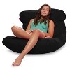 27" Coronado Lounger Microsuede Bean Bag Chair - Posh Creations - 4 of 4