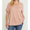 Women's Textured Pocket Top - entro - 4 of 4