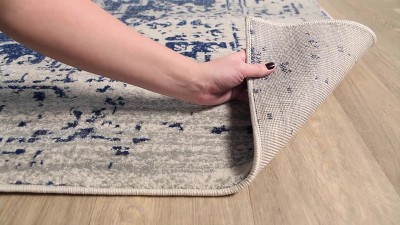 Elysian Gray 79" Square Reversible Synthetic Rug