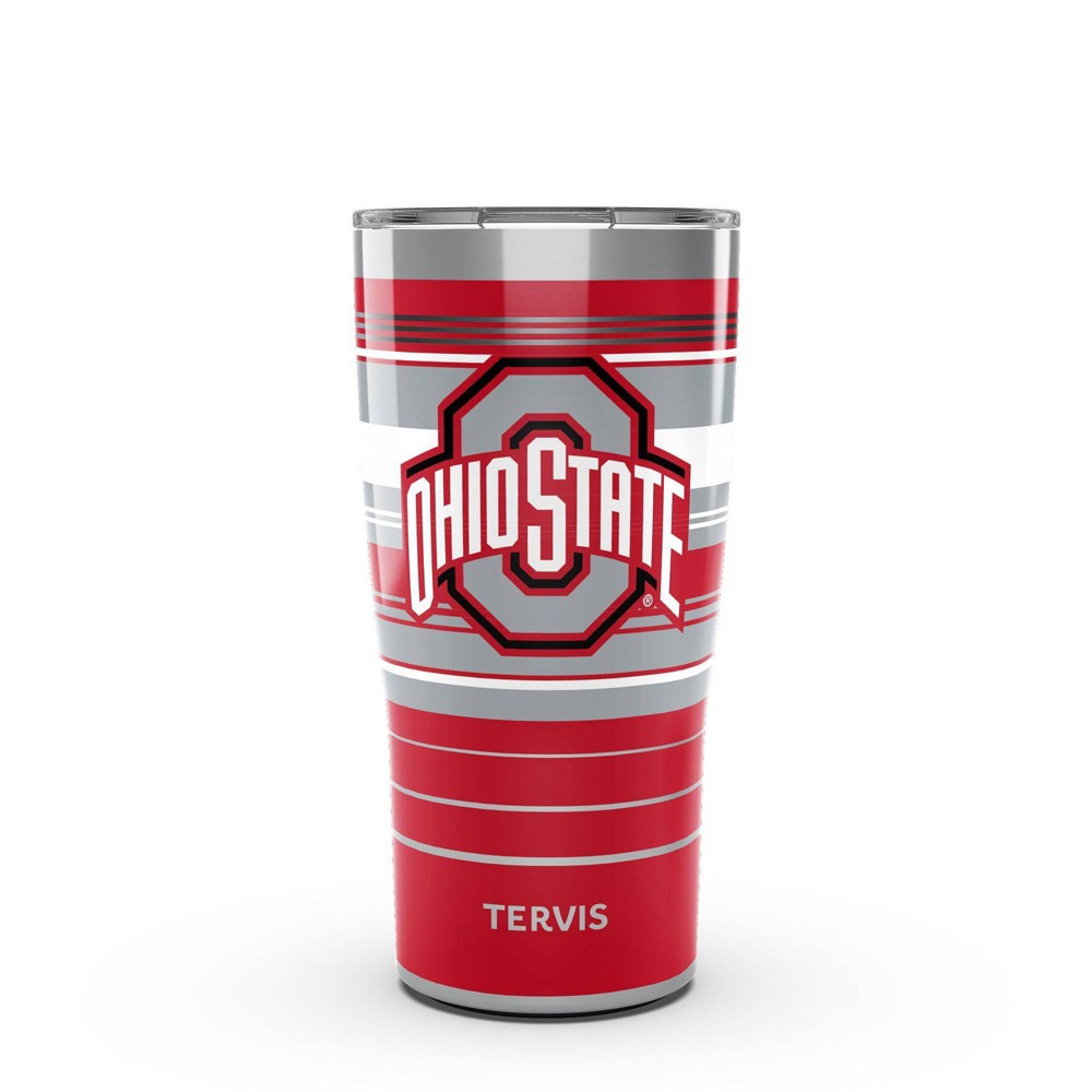 Photos - Glass NCAA Ohio State Buckeyes 20oz Hype Stripes Stainless Steel Tumbler