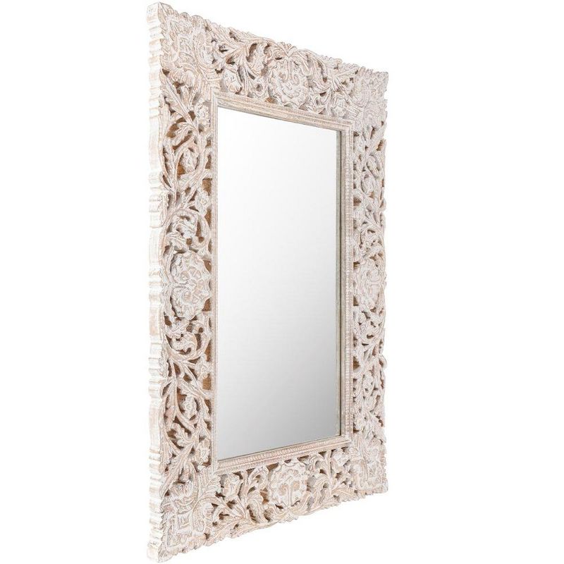 Mark & Day Mayer 30" x 42" Traditional White Decorative Wall Mirrors, 5 of 6
