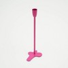 Gulches Fun Fusion Pink Resin Decorative Candle Holder 1-Pack - 2 of 4