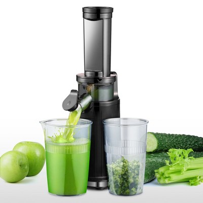 Slow Masticating Juicer with 1.8 inch Caliber Feed Chute, High Juice Yield Cold and 60NM High-torque Slowe Cold Press Juicer, Lid with Safety Lock
