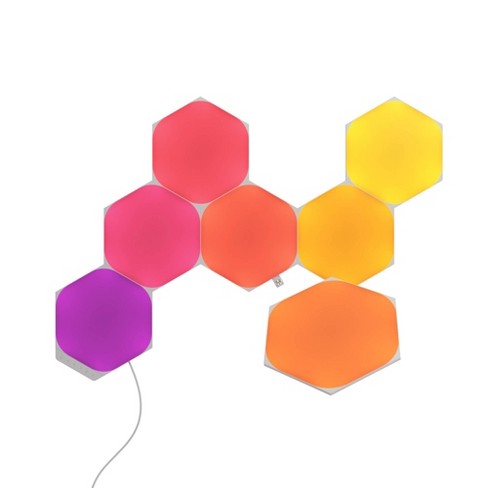 colorful wall pins plastic hexagon shaped