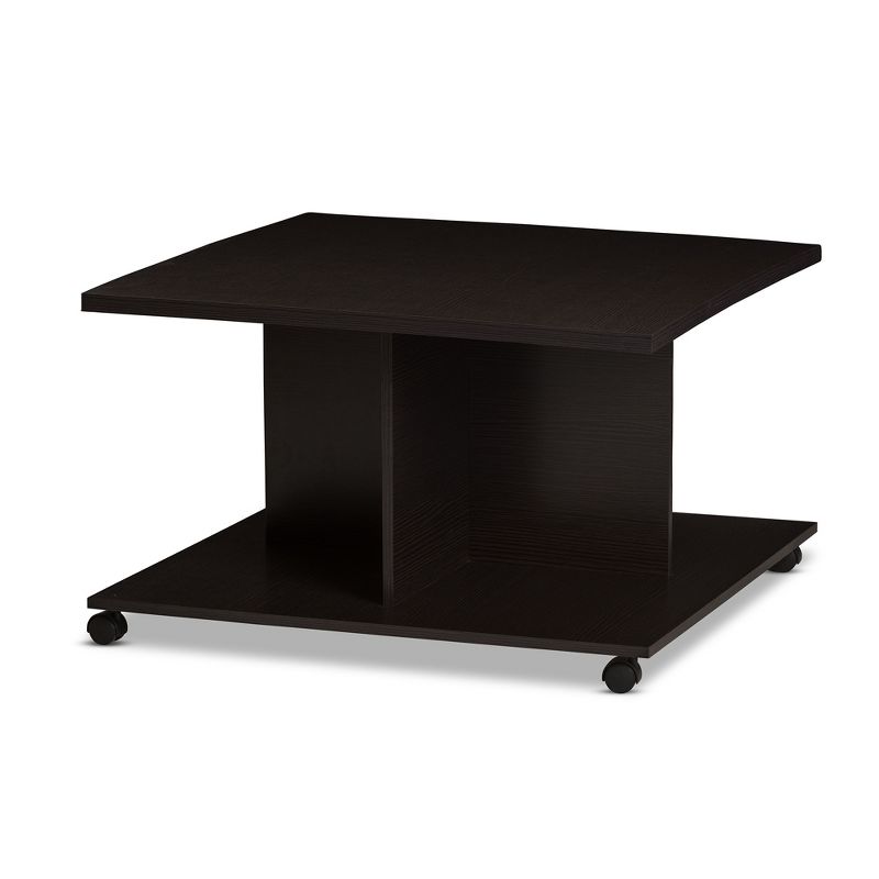 Cladine Modern and Contemporary Finished Coffee Table Dark Brown - Baxton Studio, 1 of 8