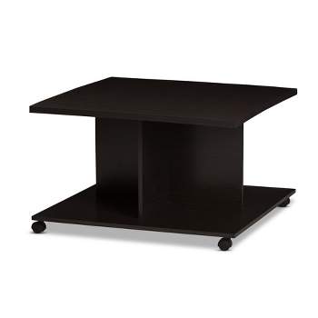 Cladine Modern and Contemporary Finished Coffee Table Dark Brown - Baxton Studio