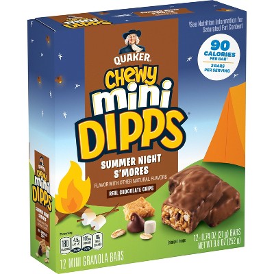 Quaker Chewy Mini Dipps S'mores Bars - 8.4oz/12ct