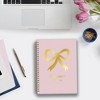 Blue Sky 5.875"x8.625" Weekly/Monthly Wirebound Planner Printed Keke Pink Bow - 2 of 4