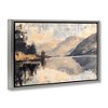 Stupell Industries Brushed Mountain Reflection Floating Frame Canvas Art, Gray, 25" x 17" - 2 of 4