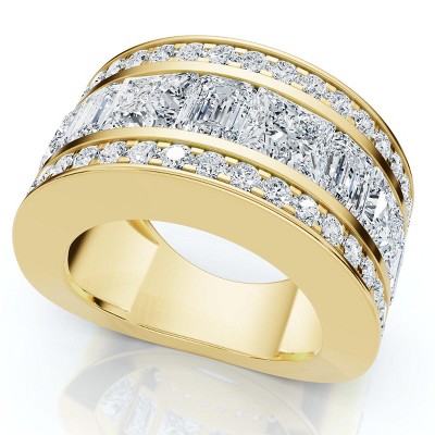 Pompeii3 5 3/4ct Bold Diamond Statement Ring 14k Gold or Platinum Lab Created