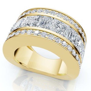 Pompeii3 5 3/4ct Bold Diamond Statement Ring 14k Gold or Platinum Lab Created - 1 of 4