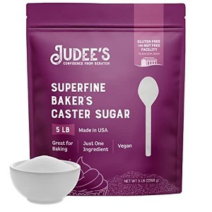 Judees Superfine Caster Sugar 5lbs Gluten-Free - Bakers Sugar for Homemade Treats, Baked Goods, and Toppings - Airy and Smoot - 1 of 4
