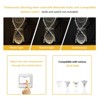 Ludomide Crystal Chandelier Modern Spectacular Spiral Raindrop Luxury Flush Mount Long Chandelier Light Fixtures for Stair Foyer Entryway - 3 of 4