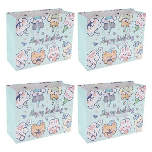 Unique Bargains Cartoon Rabbit Gift Bags 4 Pcs - 1 of 4