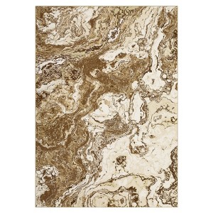 COZONY Washable Abstract Rug, Modern Marble Print Low Pile Carpet for Living Room and Office - 1 of 4