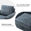 Set of 2 Deionides Tufted Wooden Upholstered Comfy Club Chair For Bedroom And Living Room With Wood Legs  | ARTFUL LIVING DESIGN - 4 of 4