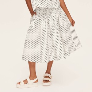 Girls' Mini Polka Dot Midi Skirt - kate spade new york x Target Cream/Black - 1 of 4