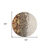 Ivory Gray And Gold Abstract Washable Indoor Outdoor Area Rug - 3 of 4