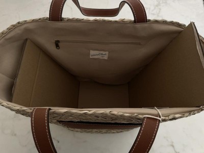 Under One Sky Straw Tote Handbag, $34, Target