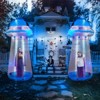 Angel Sar 8.8FT Halloween Inflatable UFO, Interactive Stand Inside Yard Decoration with LED Lights, for Indoor Outdoor Party Garden Decor - 3 of 4