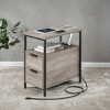 Night Stand Slim Night Stand Narrow Nightstand Narrow Nightstand With Charging Station Side Table With Storage Bedside Table Side Table - 2 of 4