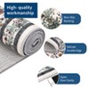 Washable Folding Floral Print Area Rug with Non-Slip Backing for Living Room or Bedroom - 4 of 4