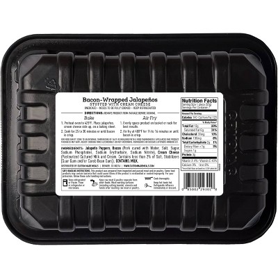 Custom Made Meals Fresh Bacon-Wrapped Stuffed Jalapenos - 14oz