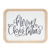 Festive Christmas Word Plaques MDF Fir Wood 5 Inch Decor Set by Melrose - 2 of 3