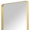 HomeRoots Gold Aluminum Leaning Framed Full Length Mirror - 4 of 4