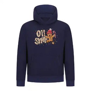 Everyday Kids Christmas Collection Oh Snap Boys Pullover Hoodie – Funny Gingerbread Holiday Sweatshirt - 1 of 4