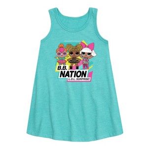 - LOL Surprise! - B.B. Nation Graphic Sleeveless Aline Dress - 1 of 2