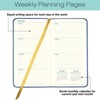 Global Printed Products Textured Cover Weekly Monthly Pocket Planner CY 2025 (Blue) - 3 of 4