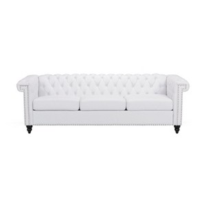 NicBex 83 Inch Morden 3-Seater Sofa Couch with Button Tufting and Nail Head for Living Room,Office,Apartment - 1 of 4