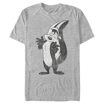 Men's Looney Tunes Pepe Le Pew Retro T-Shirt - Athletic Heather - Small