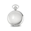 Black Bow Jewelry Charles Hubert Chrome-finish Oval Textured Design Pocket Watch 47mm - 2 of 4