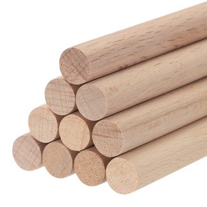 Unique Bargains Arts Crafts Garden Christmas Decoration Round Natural Wood Sticks 10 Pcs - 1 of 4