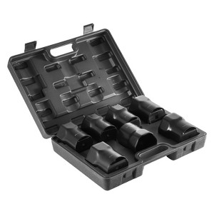 VEVOR Wheel Bearing Locknut Socket Set,1/2 inch Drive 7 Piece SAE and Metric 6-Point Socket for Ford,Dodge,and Toyota Vehicles,with Storage Case Black - 1 of 4