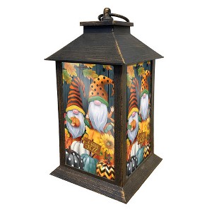 Briarwood Lane Fall Lantern 13.5" x 5.5" x 5.5" Fall Gnomes For Fall Lantern - 1 of 2